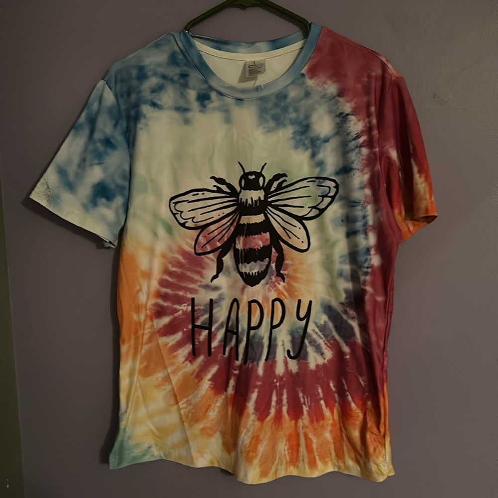Bee Happy Tie-Dyed Tee